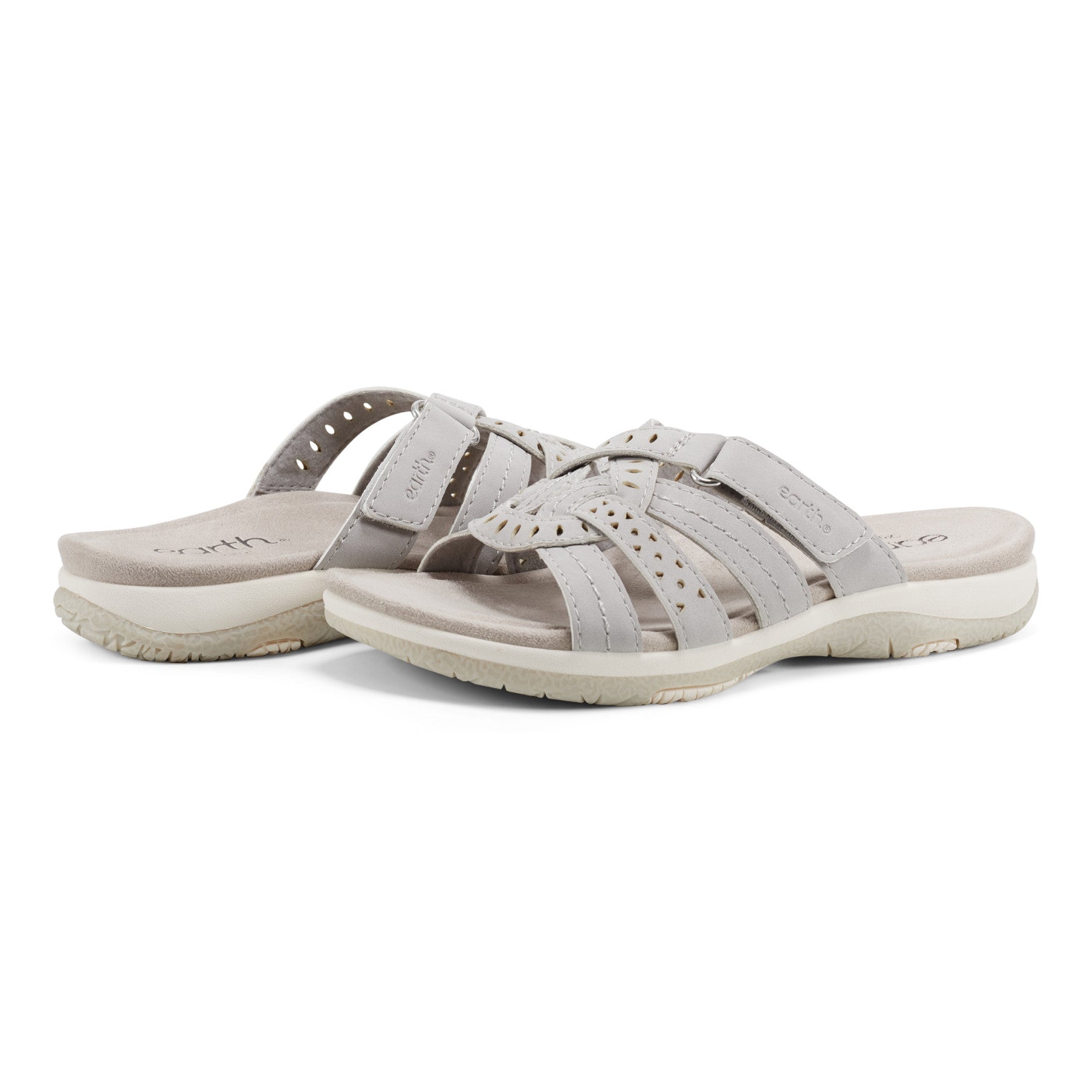 Earth Shoes Sassoni Strappy Casual Slip-On Flat Sandals