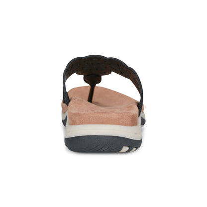 Earth Shoes Sadie Square Toe Casual Slip-on Flat Sandals