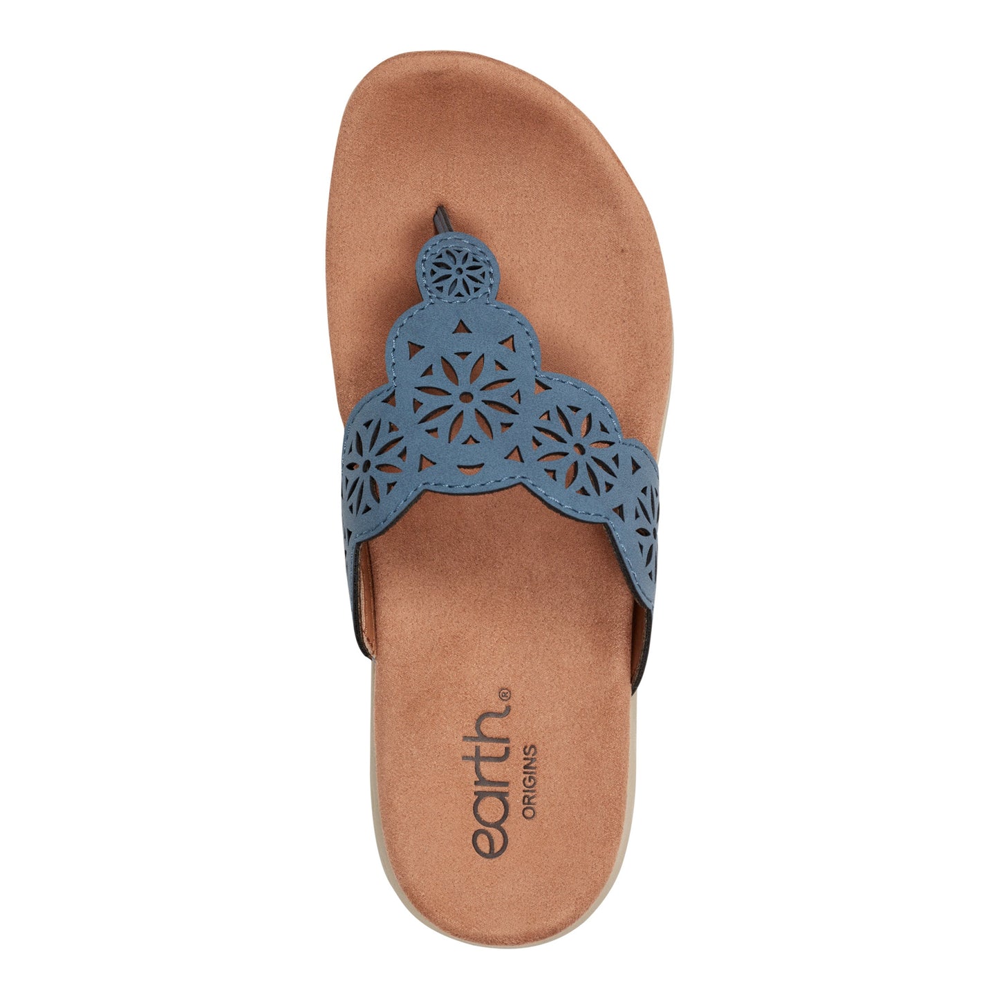 Earth Shoes Sadie Square Toe Casual Slip-on Flat Sandals