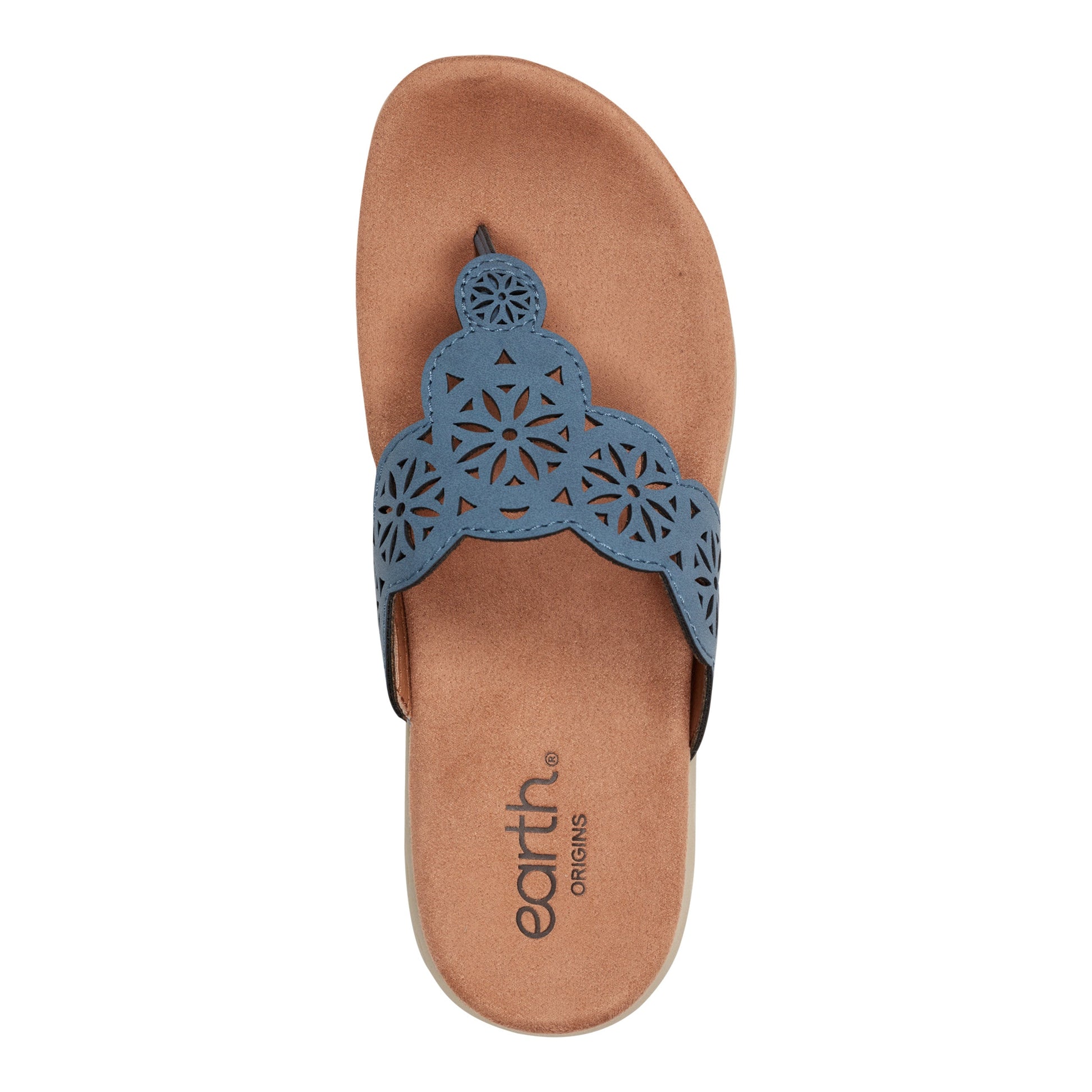 Earth Shoes Sadie Square Toe Casual Slip-on Flat Sandals