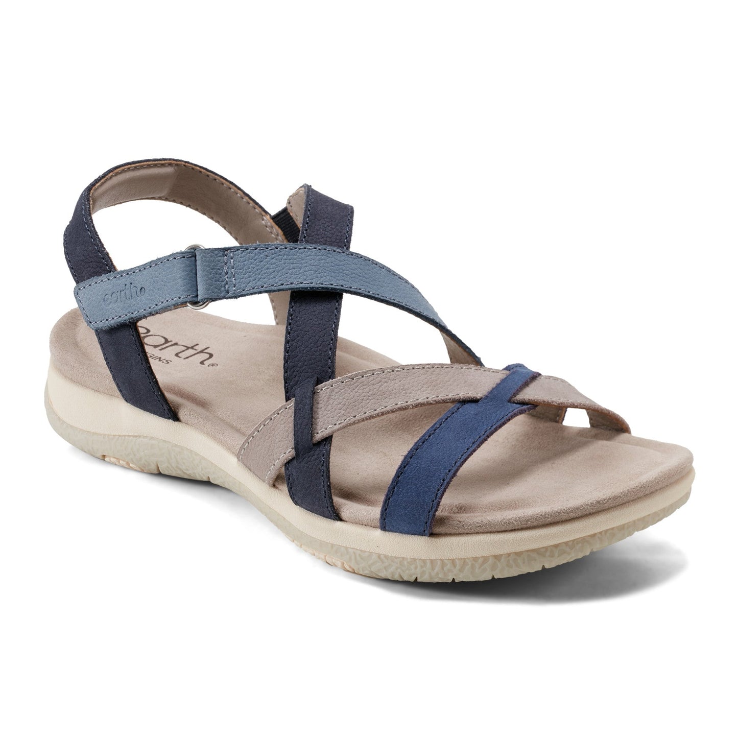 Earth Shoes Sterling Casual Strappy Round Toe Flat Sandals