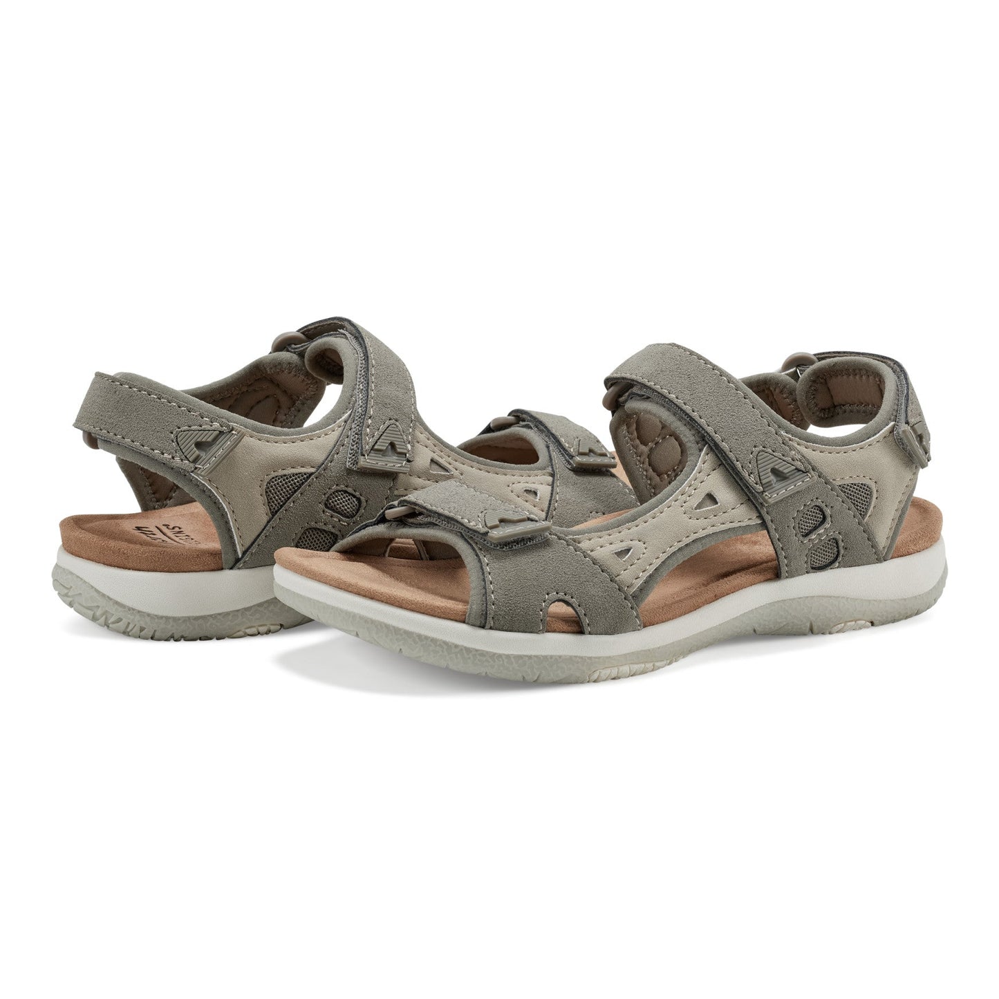 Earth Shoes Skylar Round Toe Lightweight Casual Flat Sandals