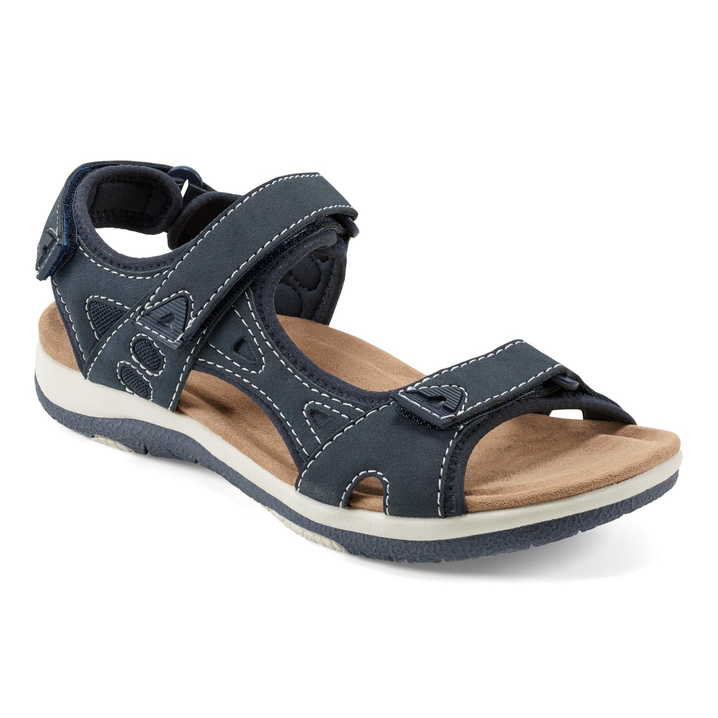 Earth Shoes Skylar Round Toe Lightweight Casual Flat Sandals