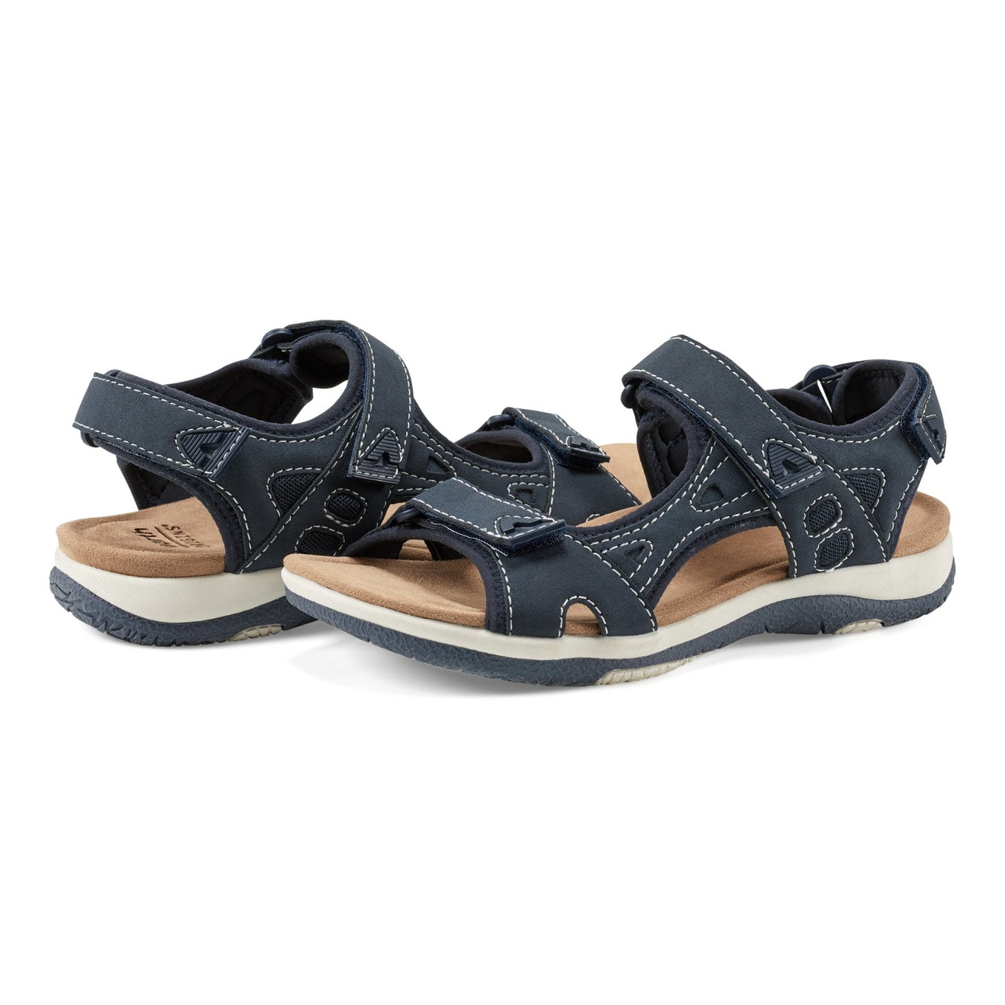 Earth Shoes Skylar Round Toe Lightweight Casual Flat Sandals