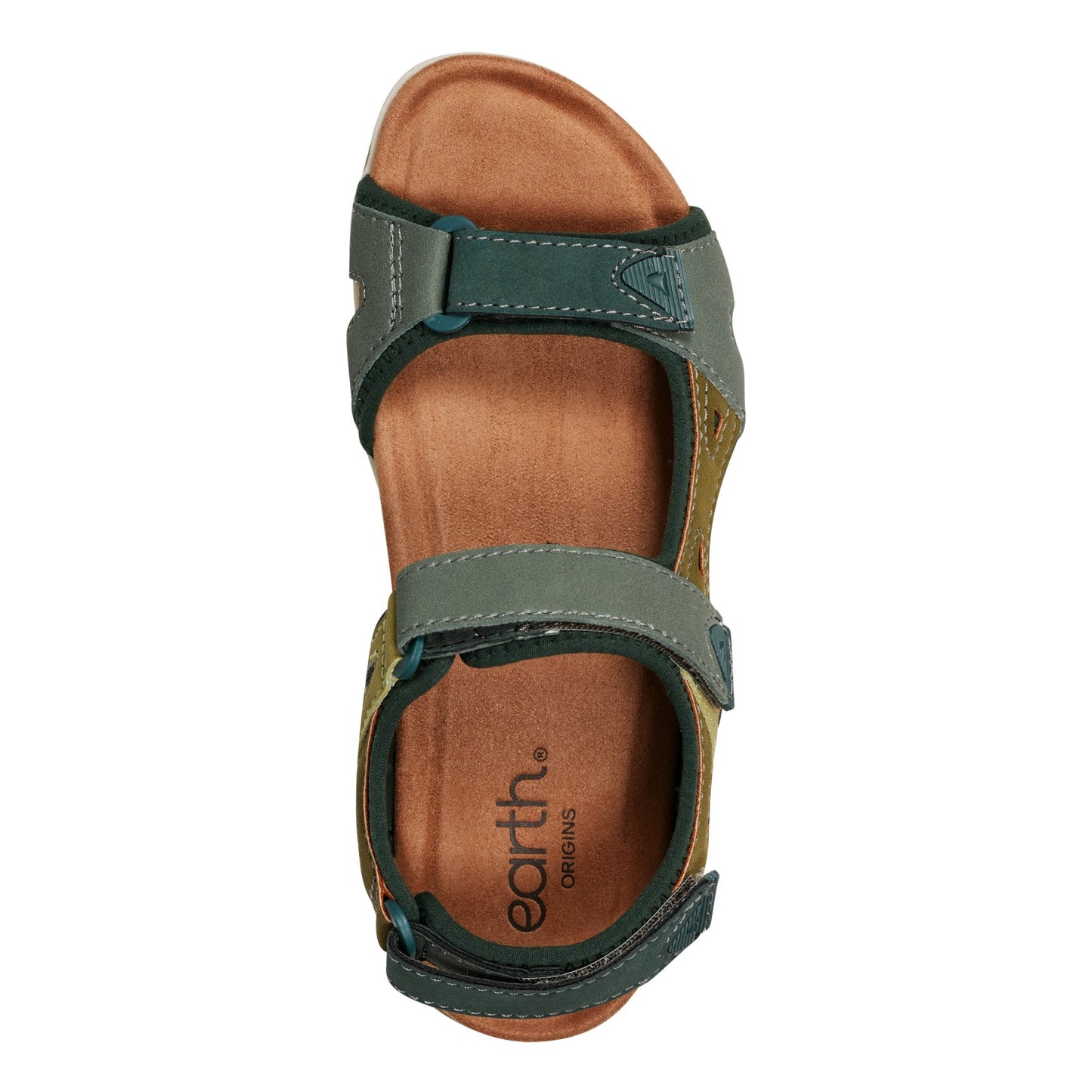 Earth Shoes Skylar Round Toe Lightweight Casual Flat Sandals