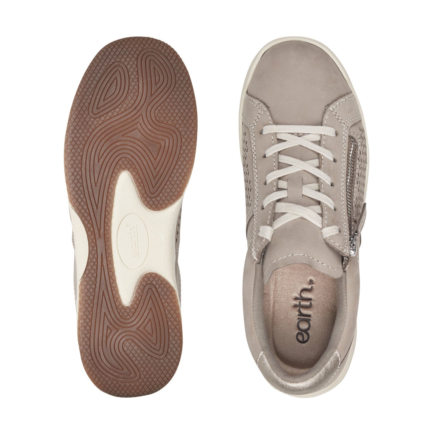 Earth Shoes Netta Round Toe Casual Lace-up Sneakers