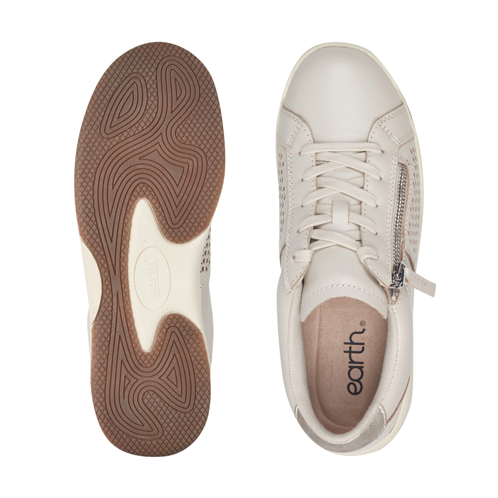 Earth Shoes Netta Round Toe Casual Lace-up Sneakers