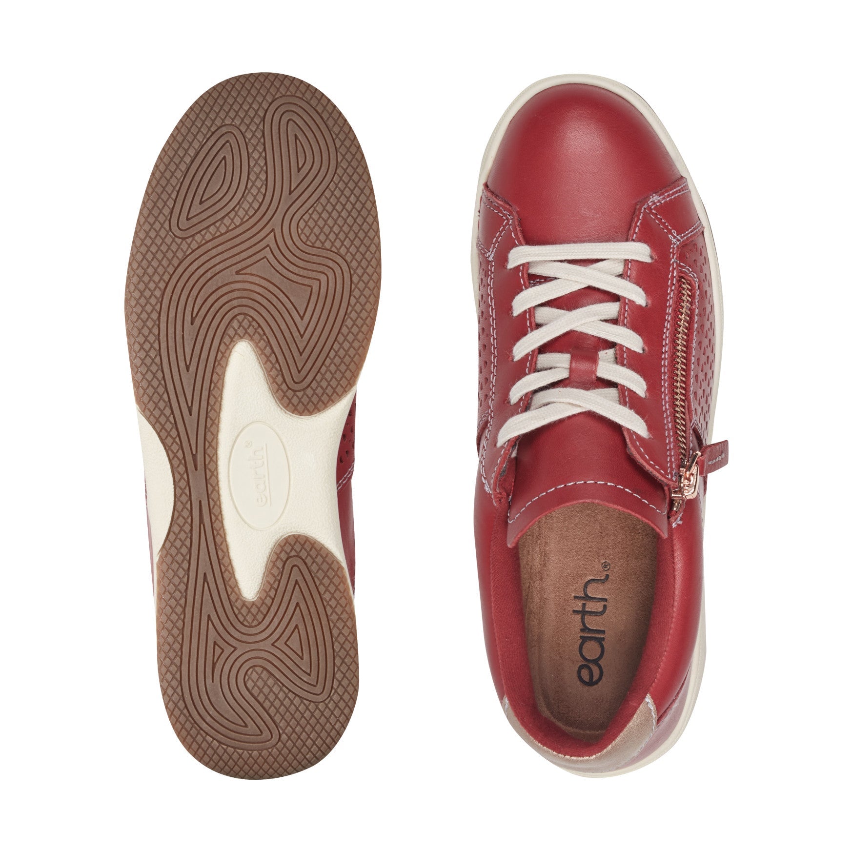 Earth Shoes Netta Round Toe Casual Lace-up Sneakers