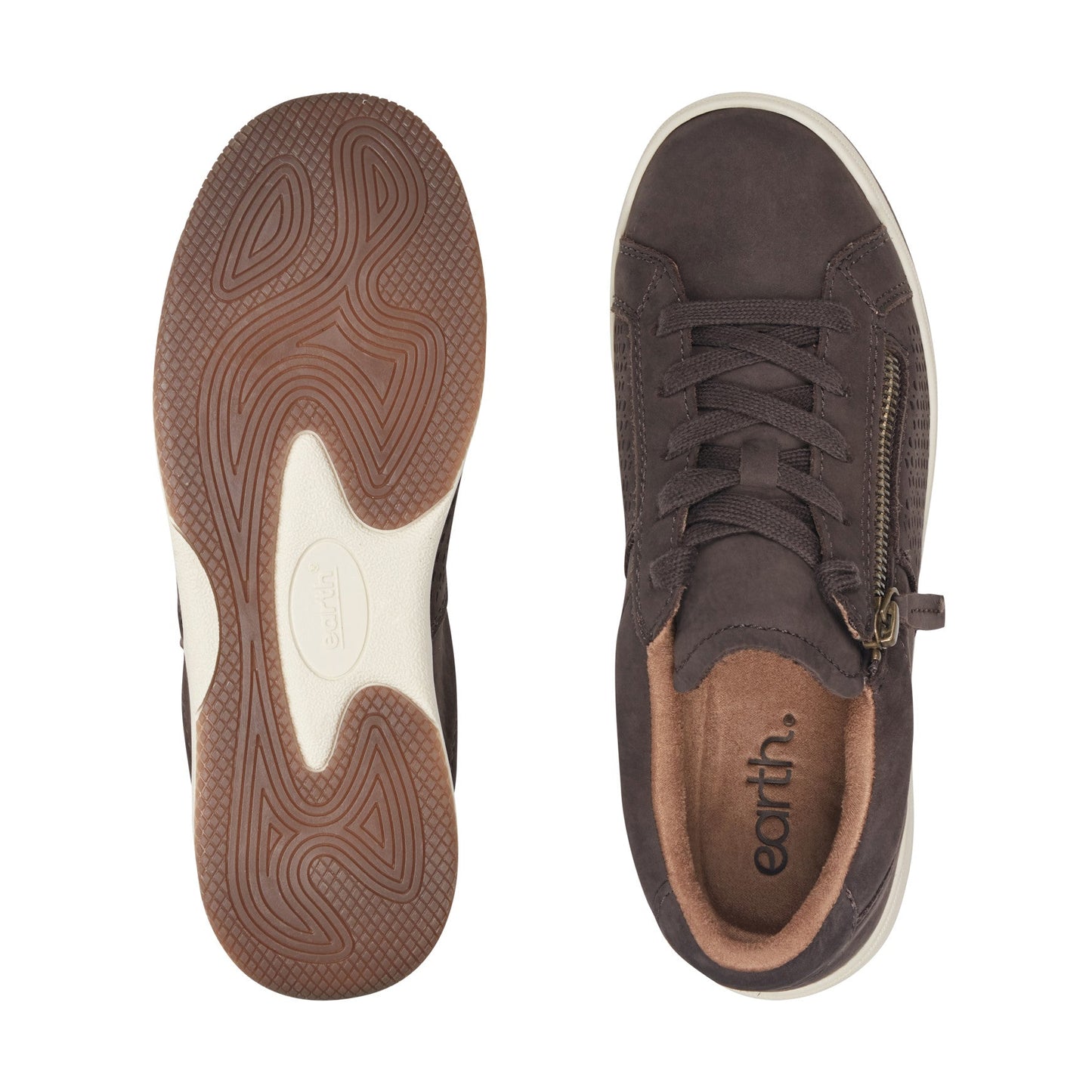 Earth Shoes Netta Round Toe Casual Lace-up Sneakers