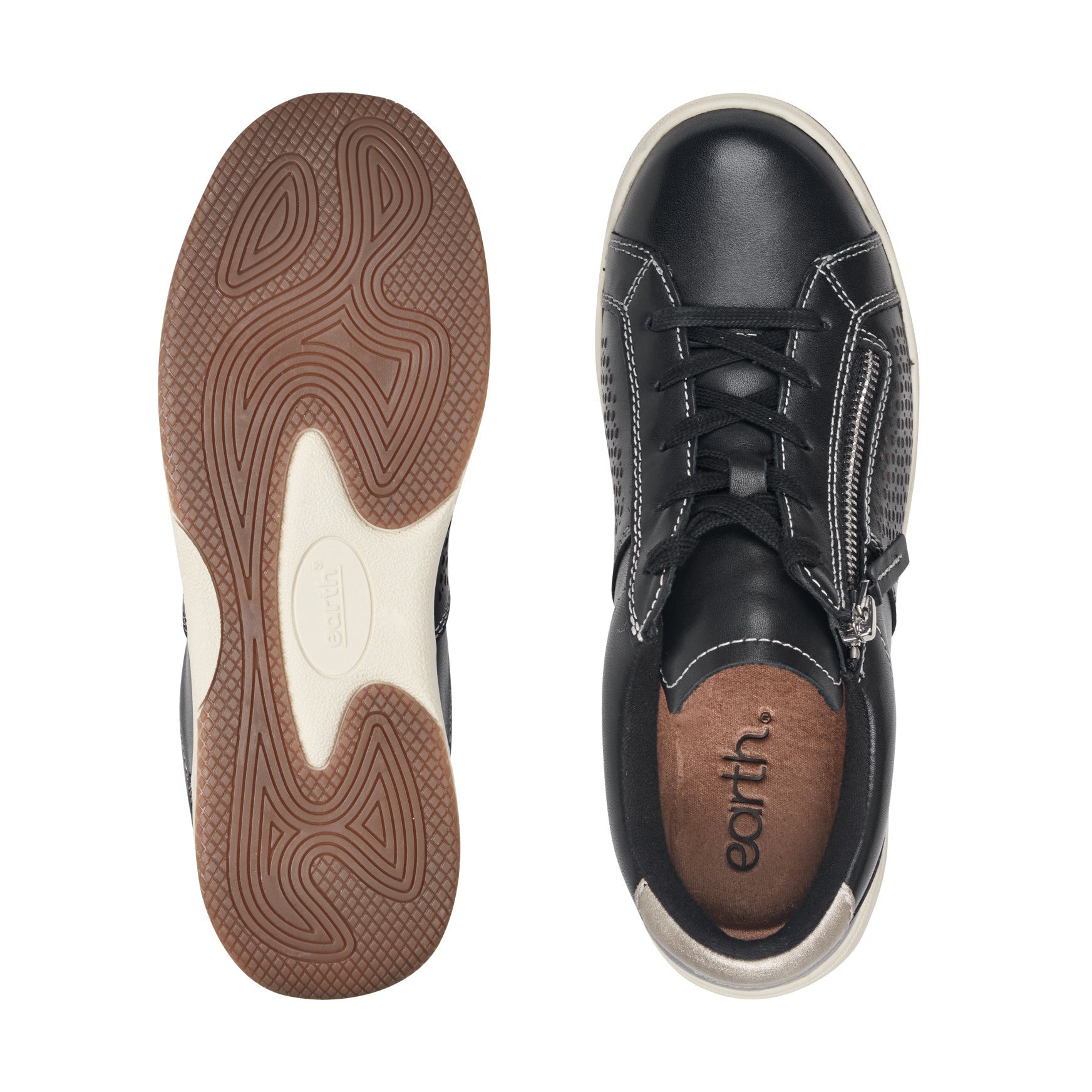 Earth Shoes Netta Round Toe Casual Lace-up Sneakers