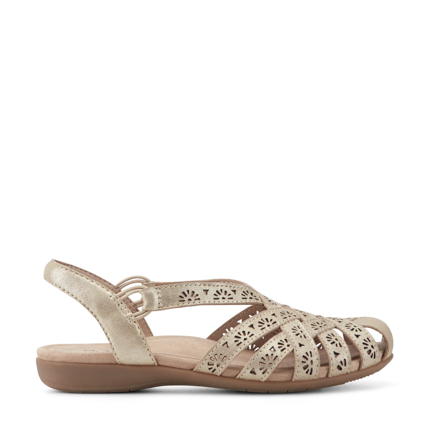 Earth Shoes Briel Round Toe Casual Slingback Flat Sandals