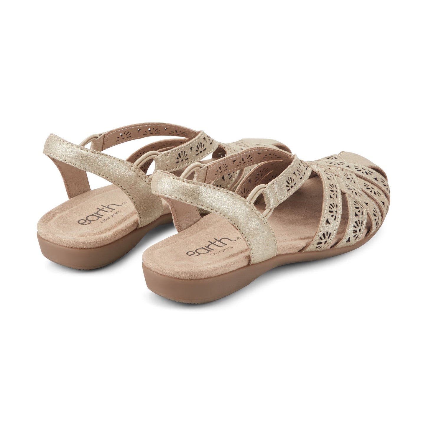 Earth Shoes Briel Round Toe Casual Slingback Flat Sandals