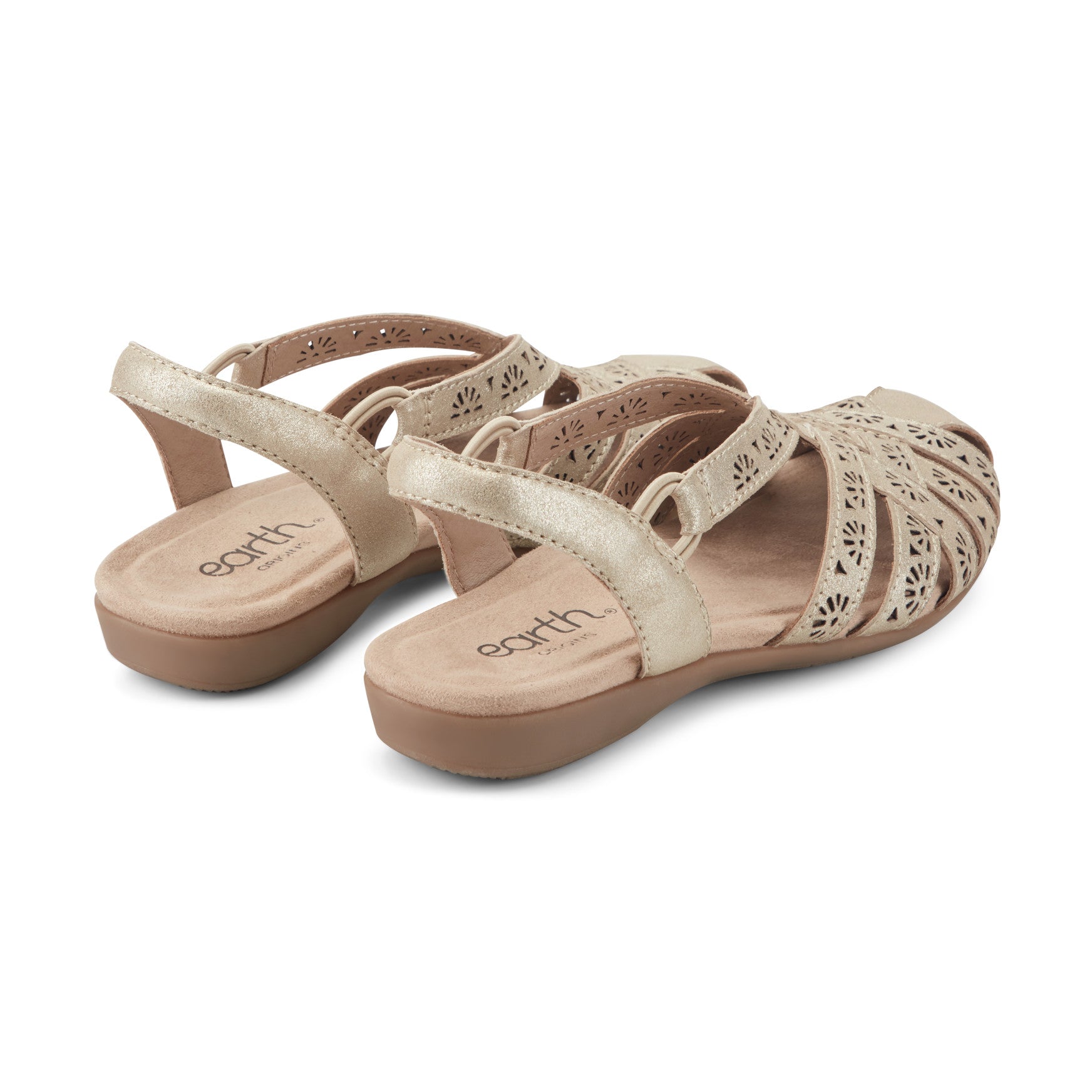 Earth Shoes Briel Round Toe Casual Slingback Flat Sandals