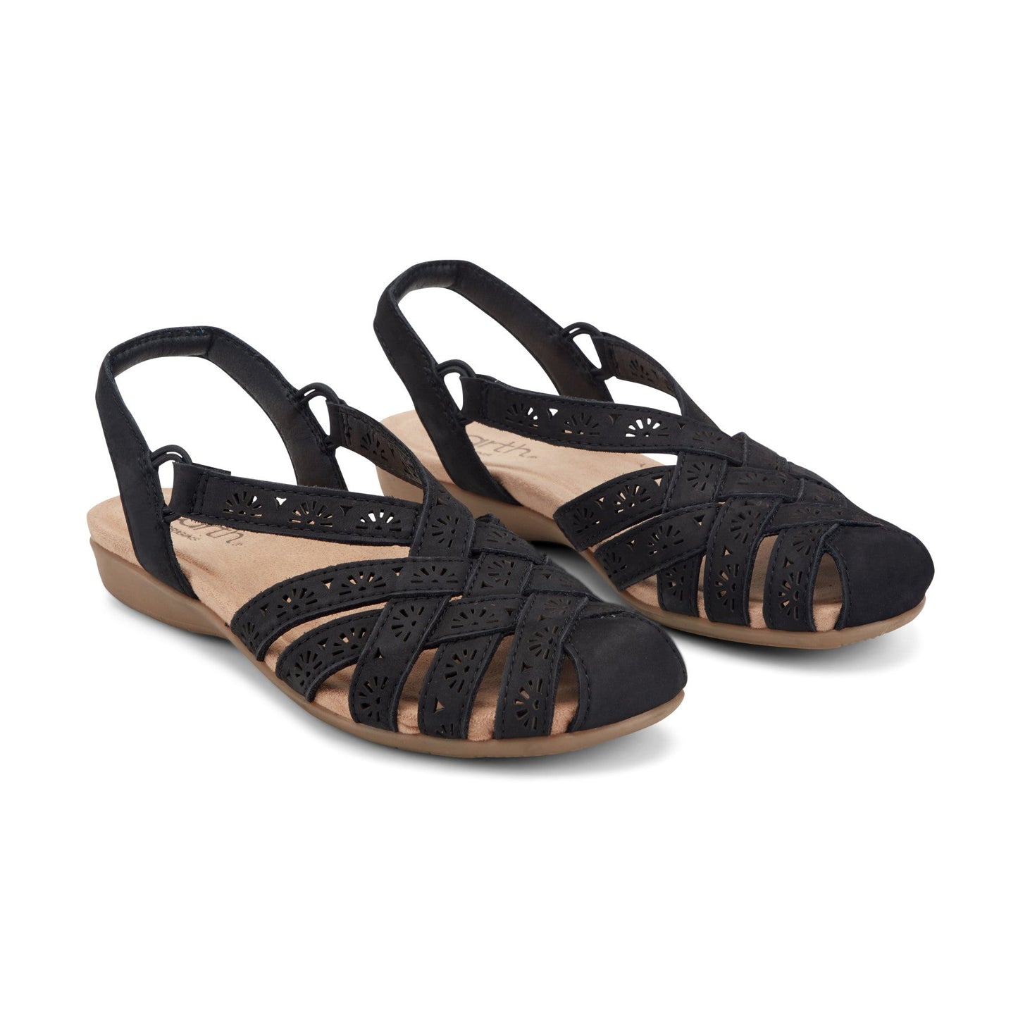 Earth Shoes Briel Round Toe Casual Slingback Flat Sandals