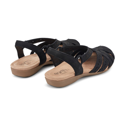 Earth Shoes Briel Round Toe Casual Slingback Flat Sandals