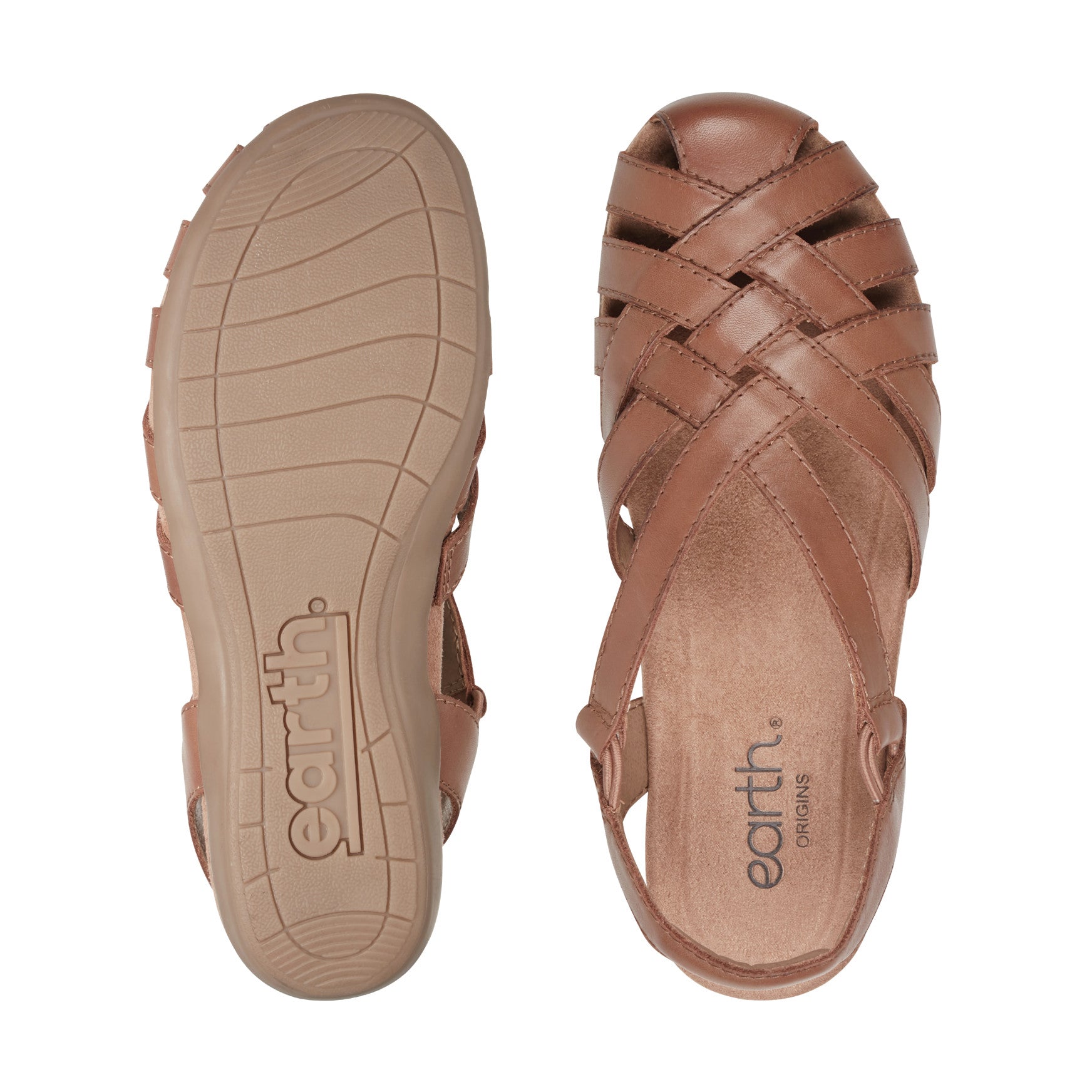 Earth Shoes Berri Woven Casual Round Toe Slip-on Sandals