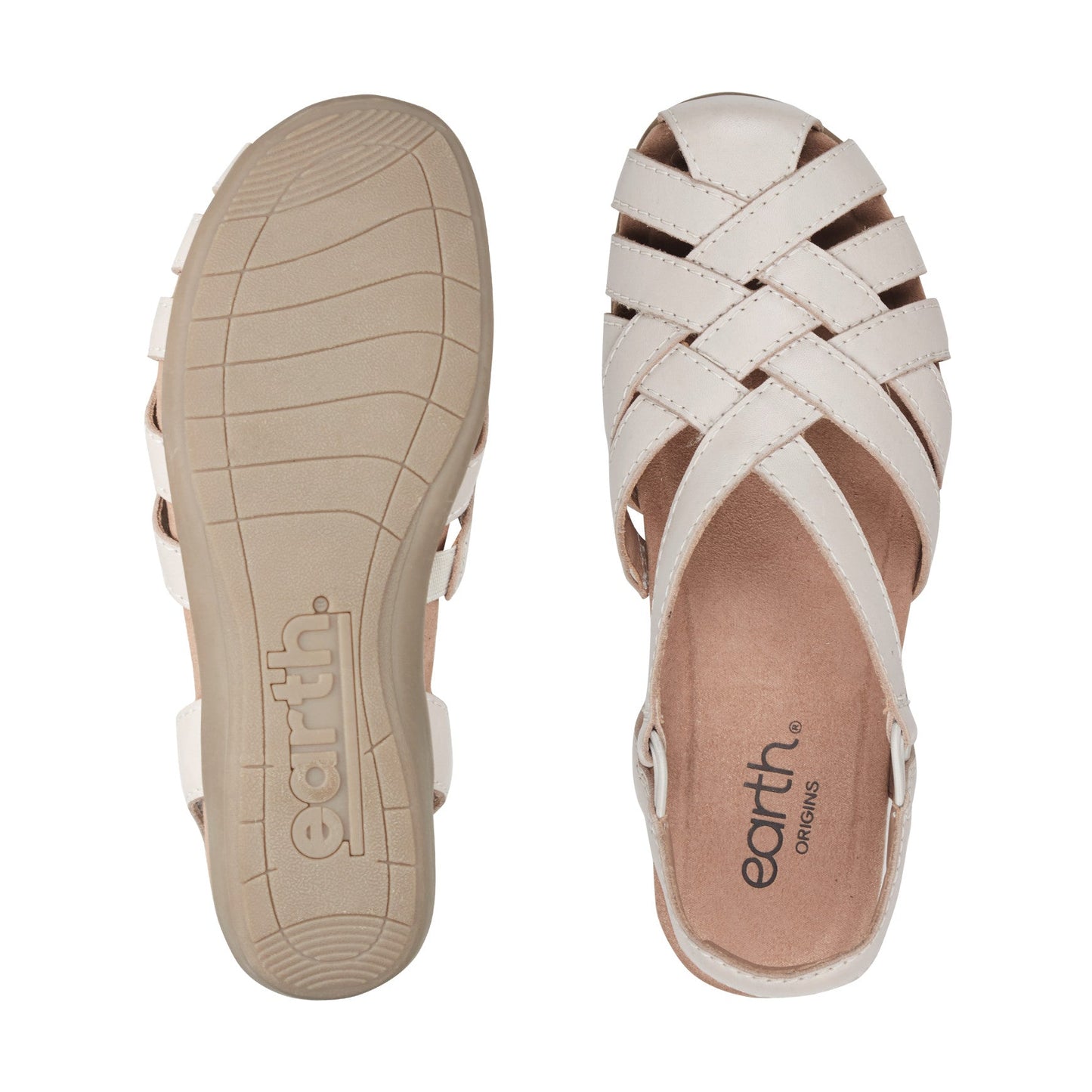 Earth Shoes Berri Woven Casual Round Toe Slip-on Sandals