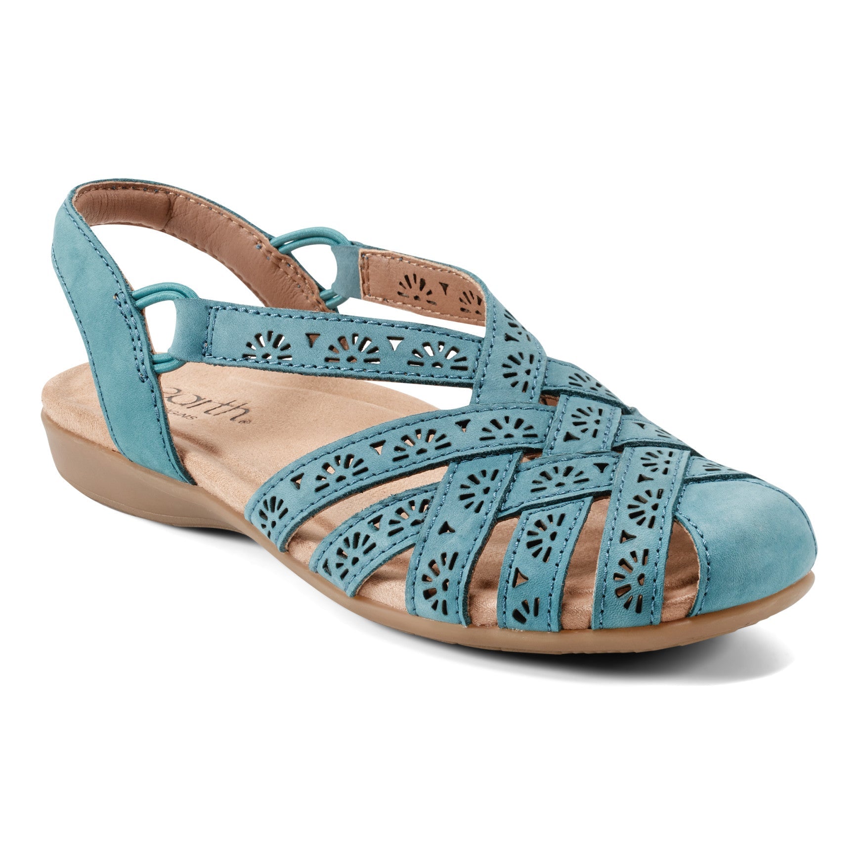 Earth Shoes Briel Round Toe Casual Slingback Flat Sandals