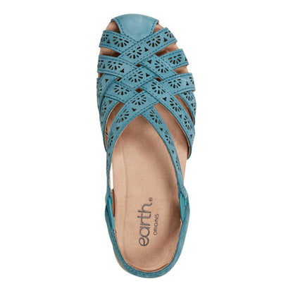 Earth Shoes Briel Round Toe Casual Slingback Flat Sandals