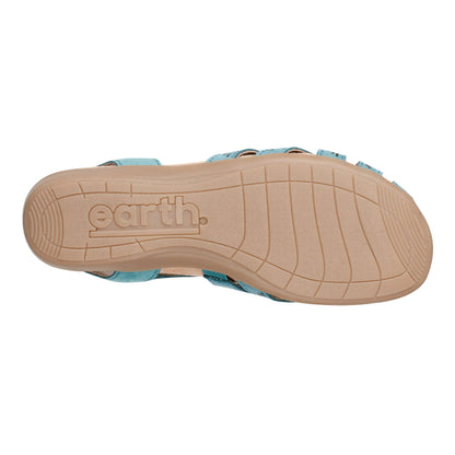 Earth Shoes Briel Round Toe Casual Slingback Flat Sandals