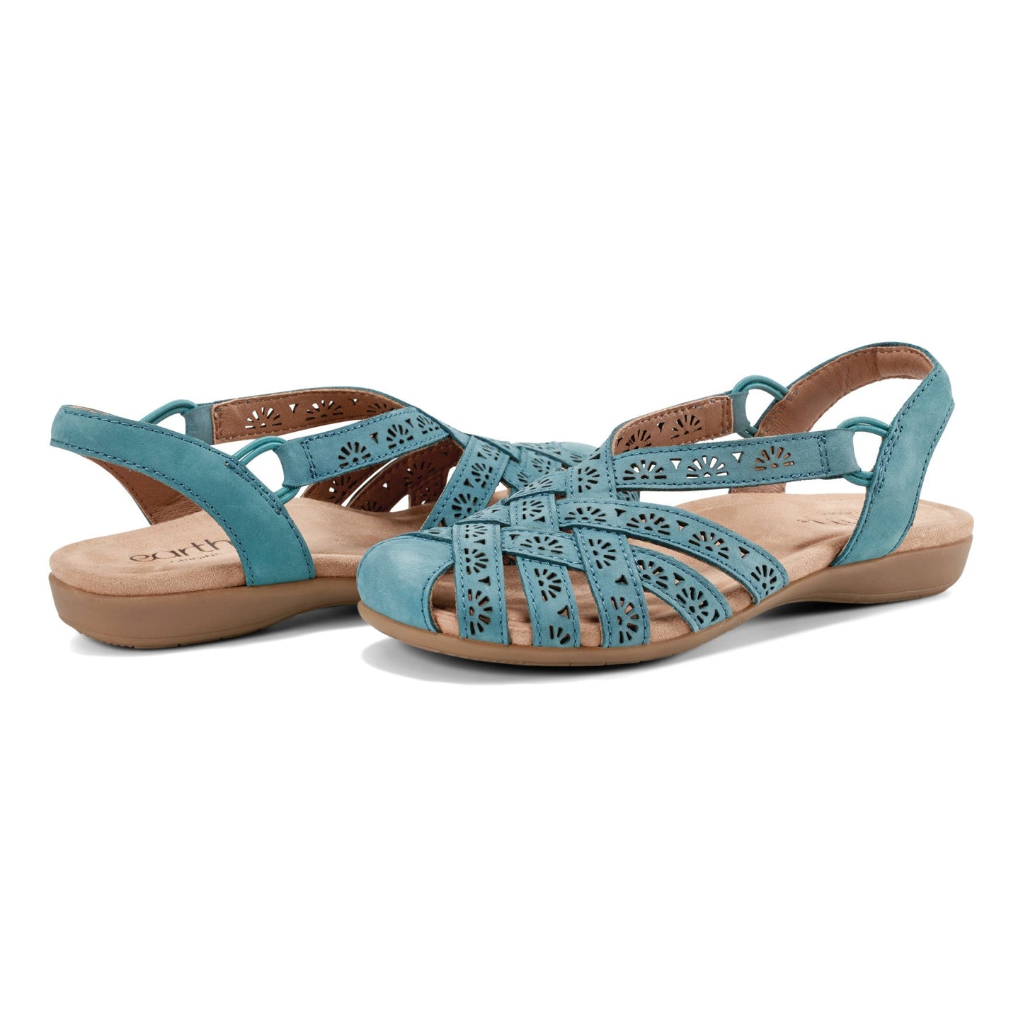 Earth Shoes Briel Round Toe Casual Slingback Flat Sandals