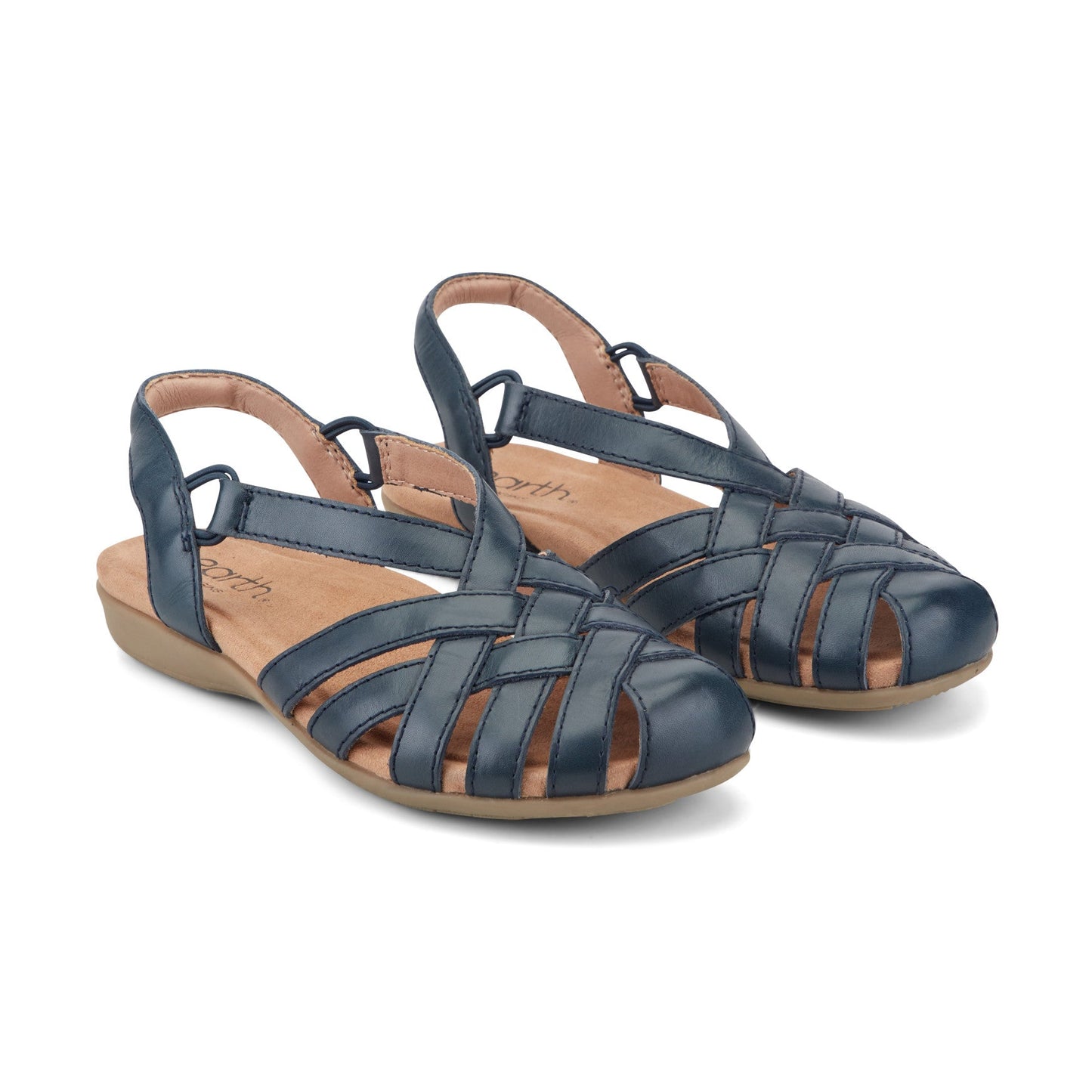 Earth Shoes Berri Woven Casual Round Toe Slip-on Sandals