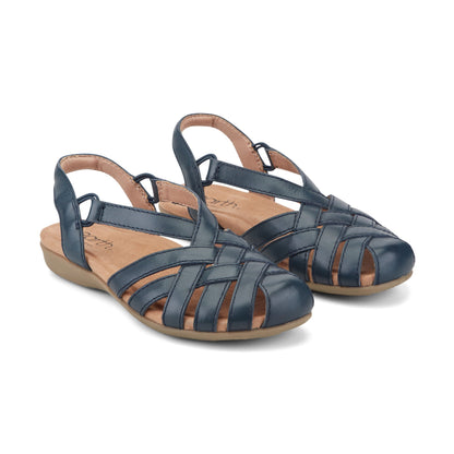 Earth Shoes Berri Woven Casual Round Toe Slip-on Sandals
