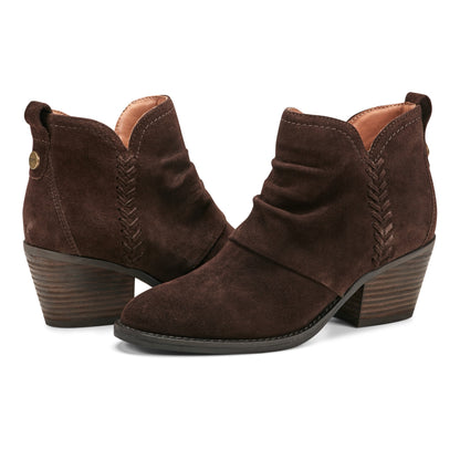Earth Shoes Chandy Suede Ruched Booties