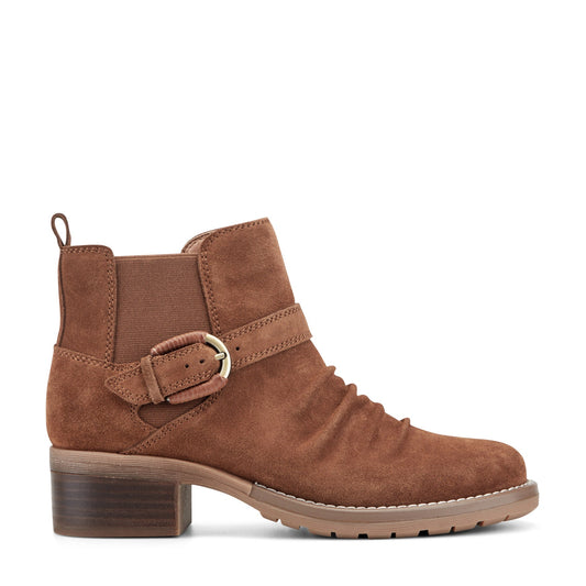 Earth Shoes Zane Suede Ruched Booties