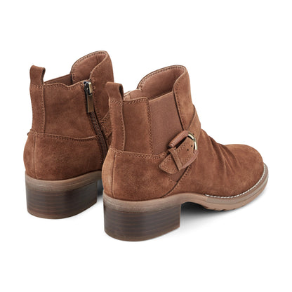 Earth Shoes Zane Suede Ruched Booties