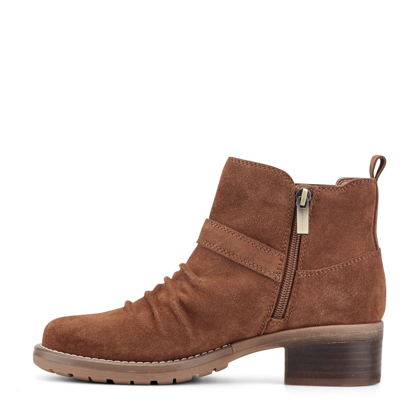 Earth Shoes Zane Suede Ruched Booties