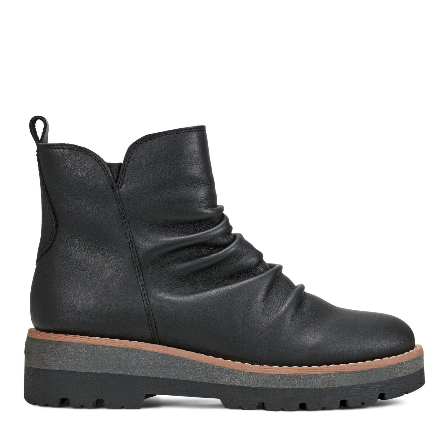 Earth Shoes Yonder Waterproof Ruched Lug Sole Casual Booties