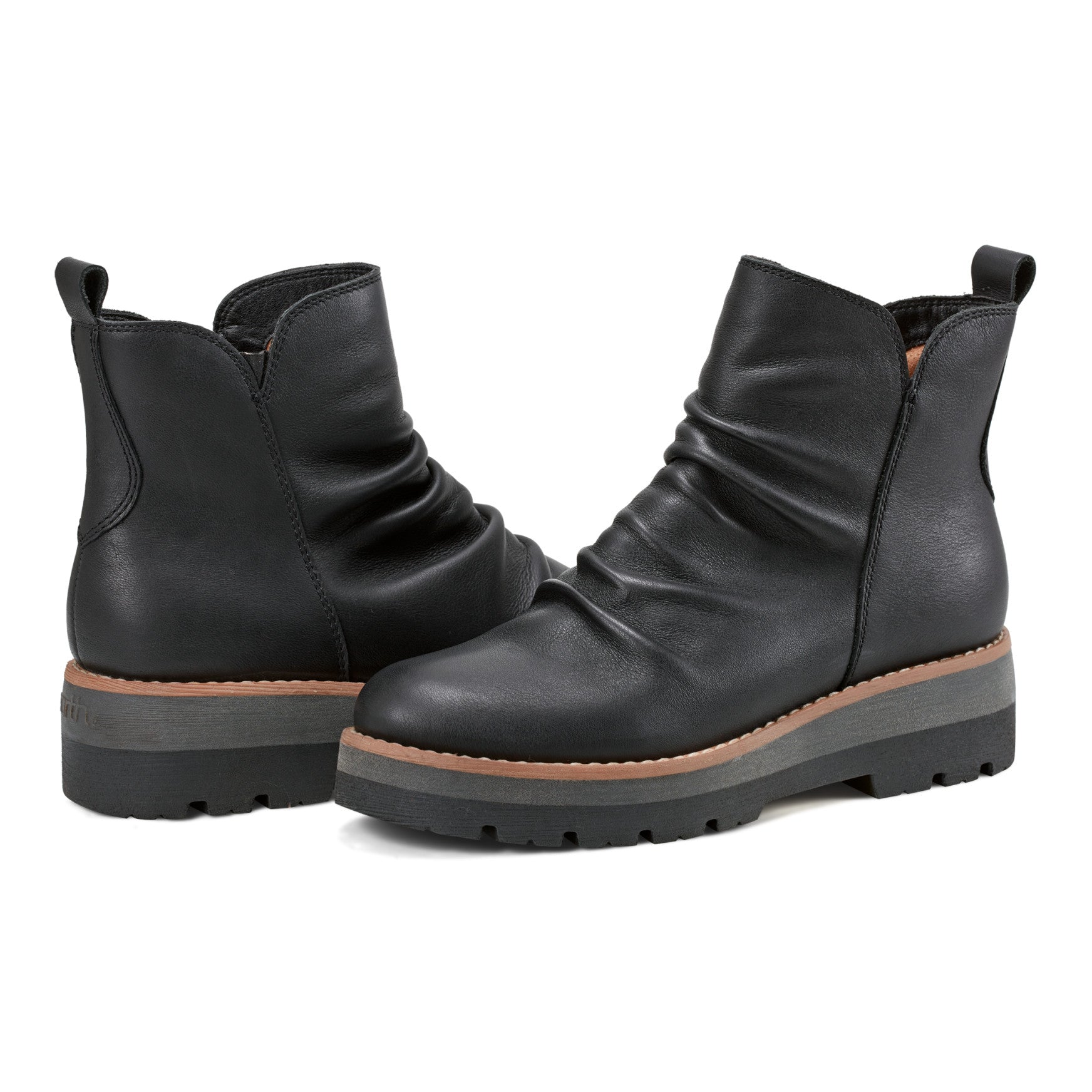 Earth Shoes Yonder Waterproof Ruched Lug Sole Casual Booties