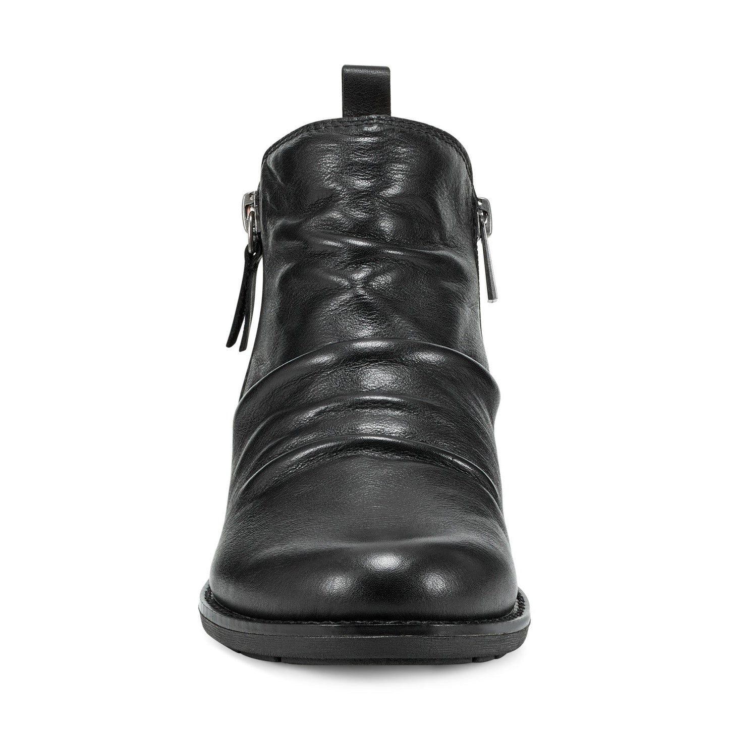 Earth Shoes Nadya Round Toe Ruched Casual Booties