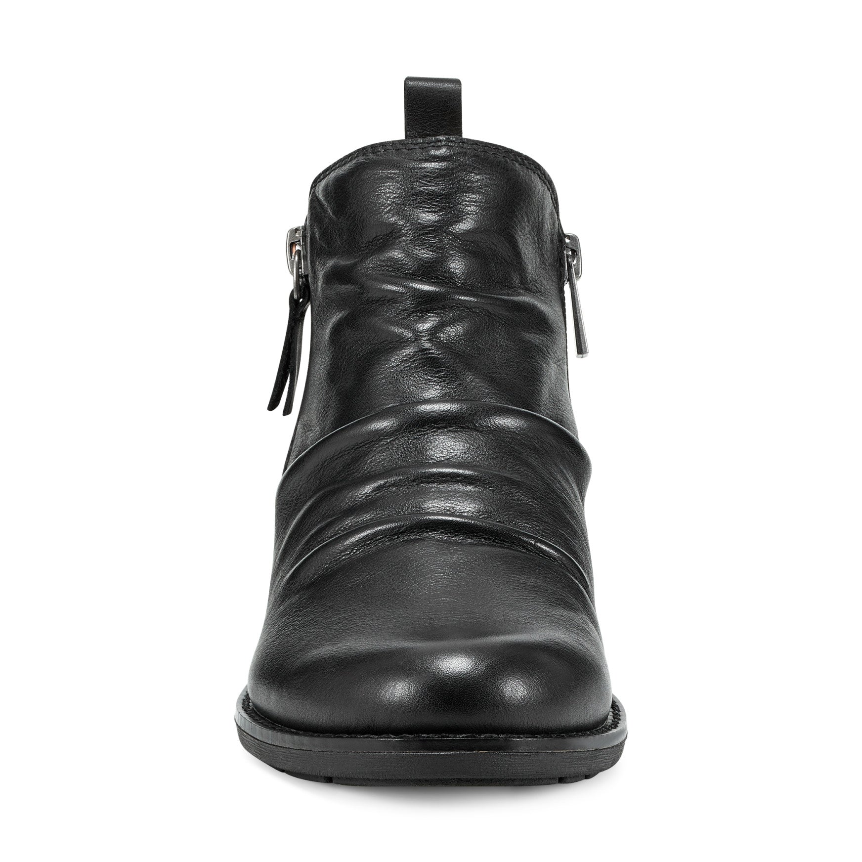 Earth Shoes Nadya Round Toe Ruched Casual Booties