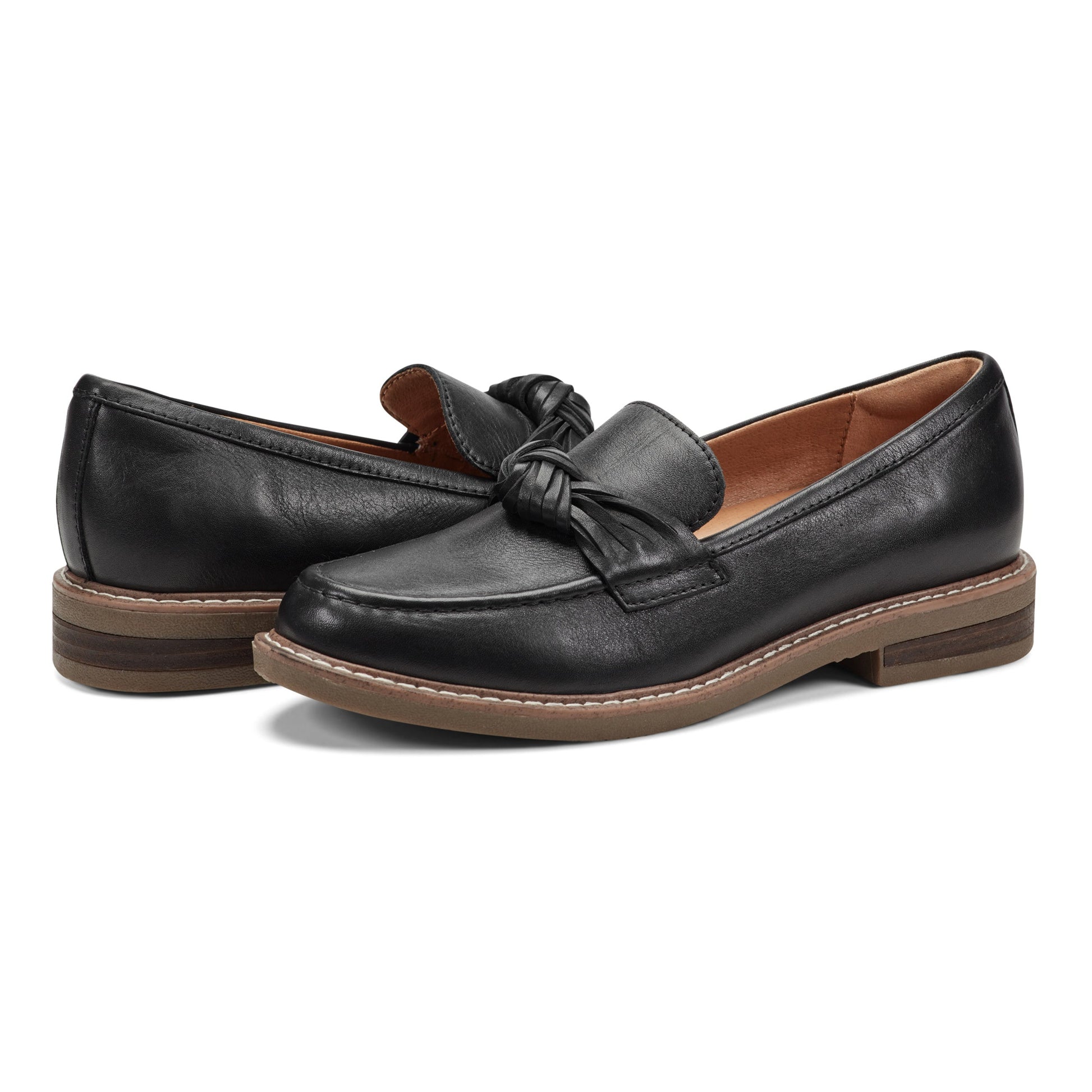 Earth Shoes Jayde Leather Knotted Loafers