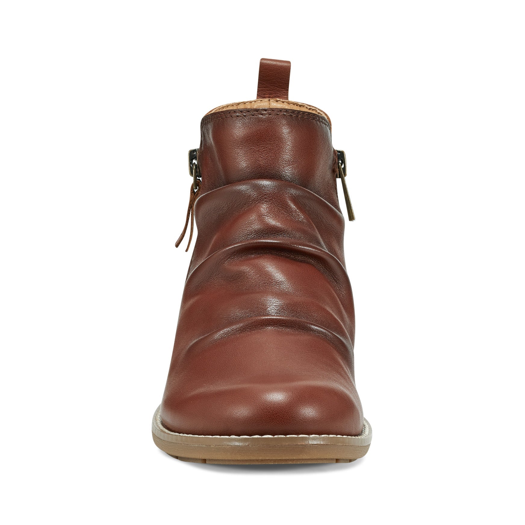 Earth Shoes Nadya Round Toe Ruched Casual Booties
