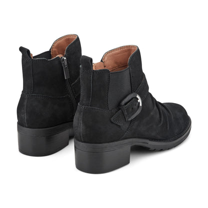 Earth Shoes Zane Suede Ruched Booties