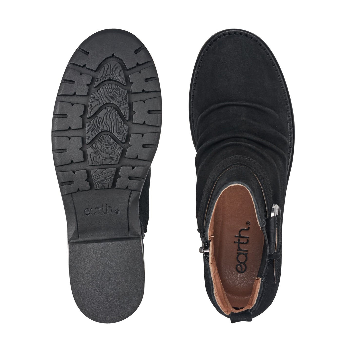 Earth Shoes Zane Suede Ruched Booties