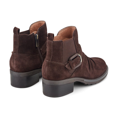 Earth Shoes Zane Suede Ruched Booties