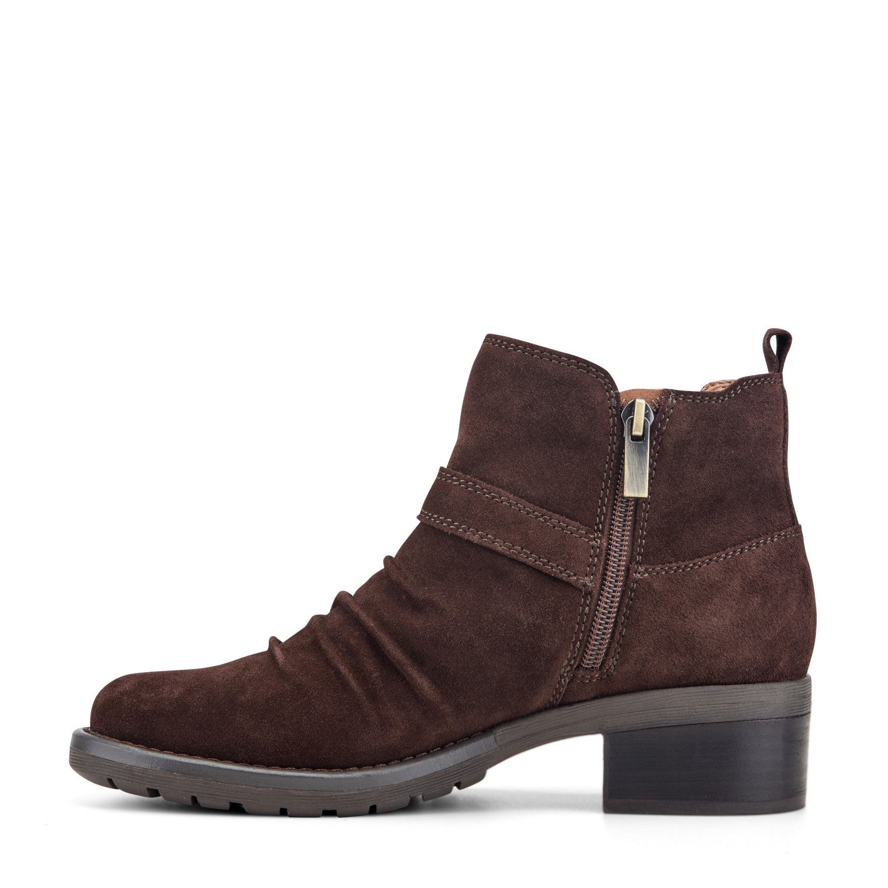 Earth Shoes Zane Suede Ruched Booties