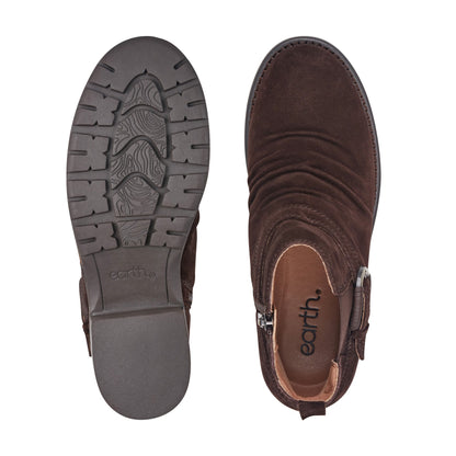 Earth Shoes Zane Suede Ruched Booties