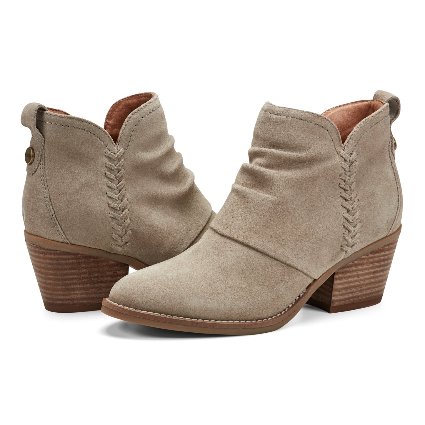 Earth Shoes Chandy Suede Ruched Booties