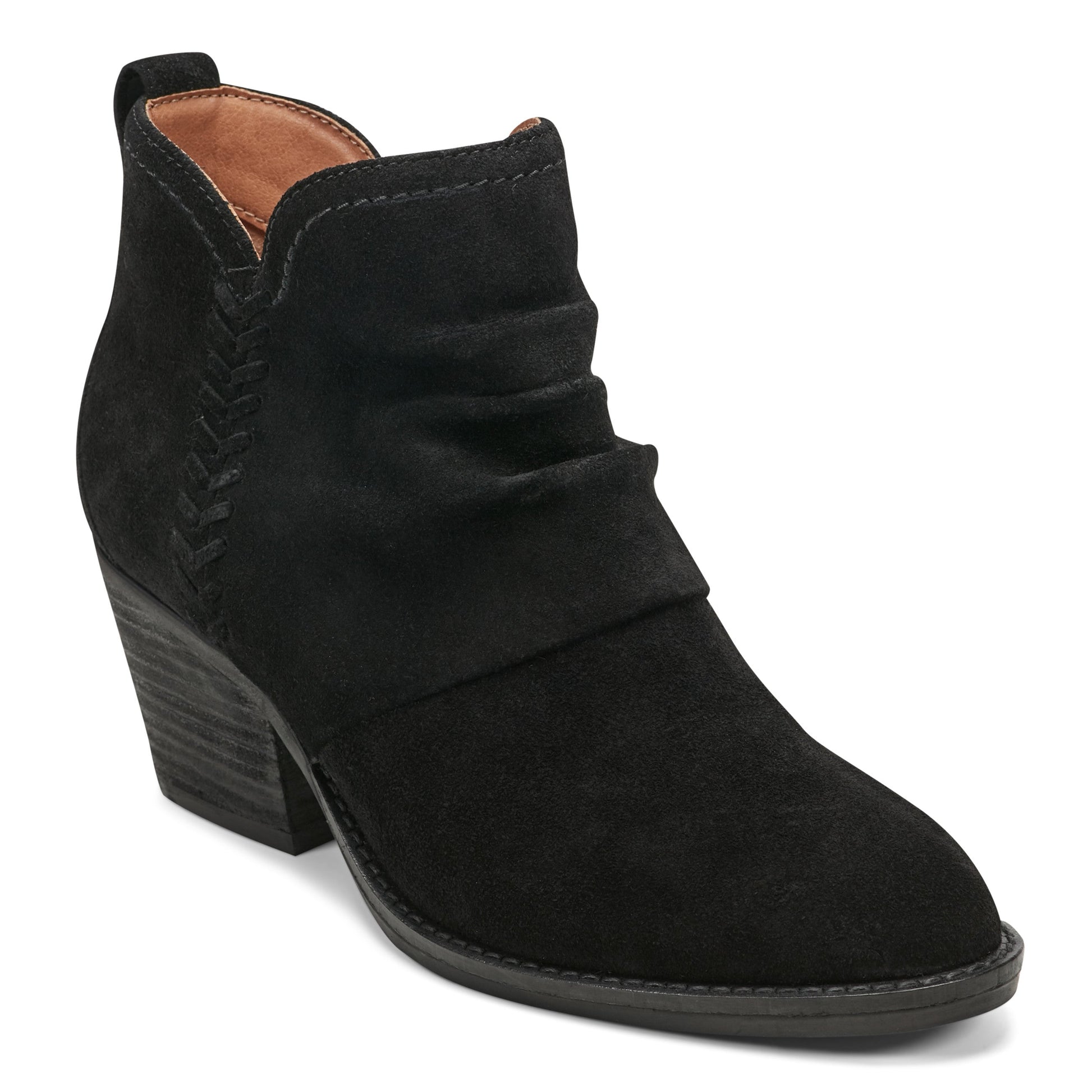 Earth Shoes Chandy Suede Ruched Booties