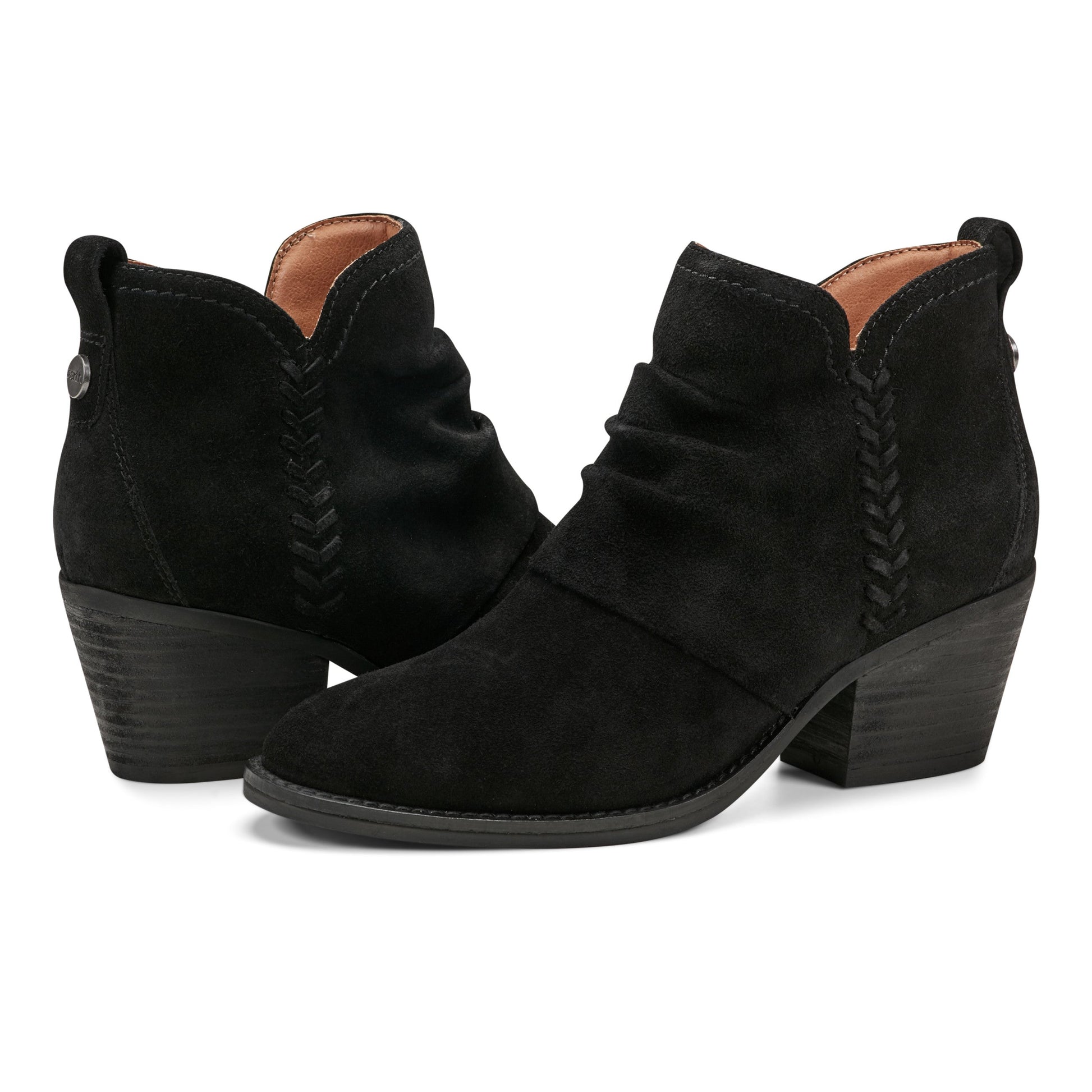 Earth Shoes Chandy Suede Ruched Booties