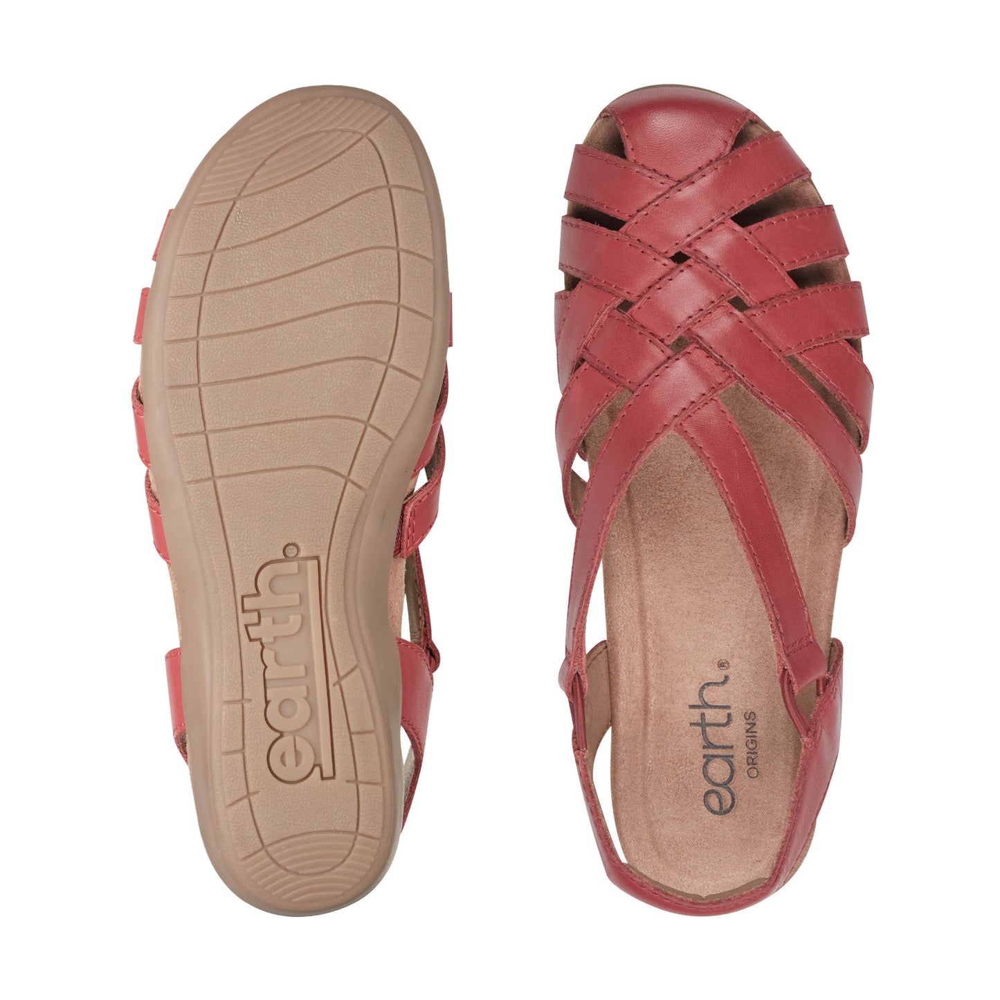 Earth Shoes Berri Woven Casual Round Toe Slip-on Sandals