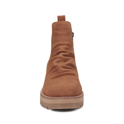 Earth Shoes Yonder Waterproof Ruched Lug Sole Casual Booties