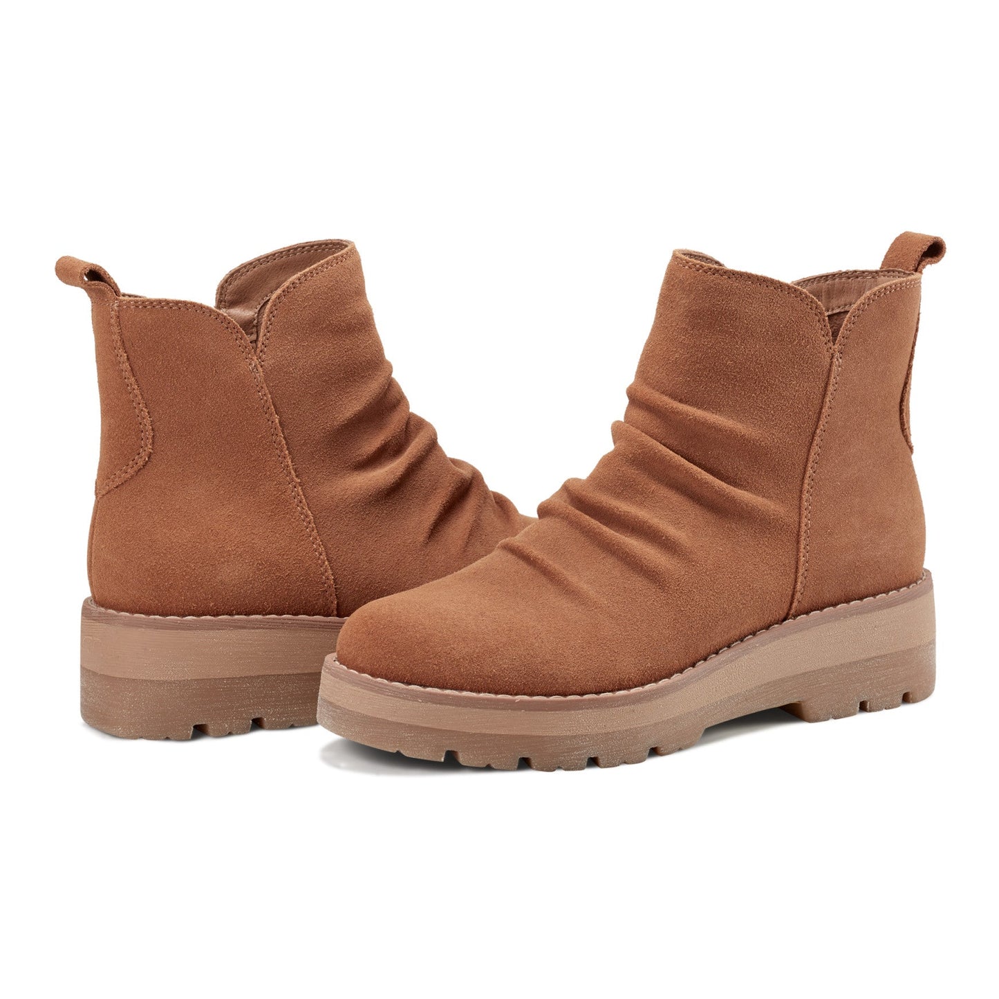 Earth Shoes Yonder Waterproof Ruched Lug Sole Casual Booties