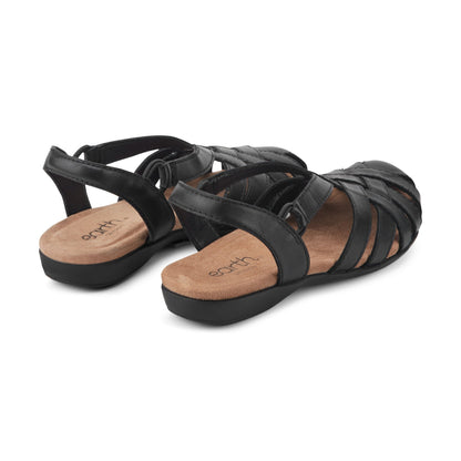 Earth Shoes Berri Woven Casual Round Toe Slip-on Sandals