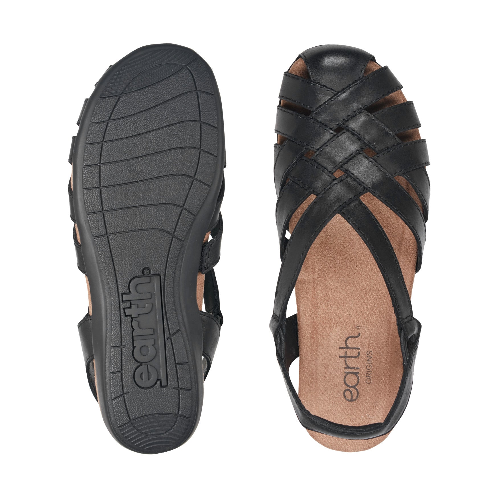 Earth Shoes Berri Woven Casual Round Toe Slip-on Sandals